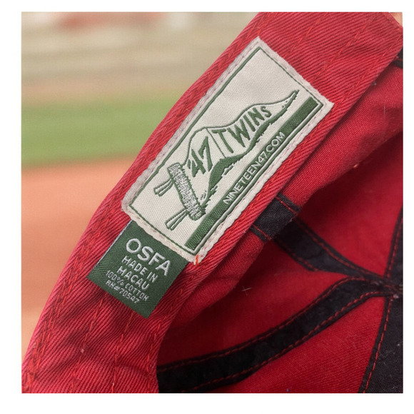 Texas Rangers 2010 American League Champions 47 Twins Hat Cap MLB Strapback Red - Picture 6 of 6